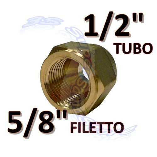 Embout à raccord réduit, trou de 1/2'' x filetage femelle de 5/8''