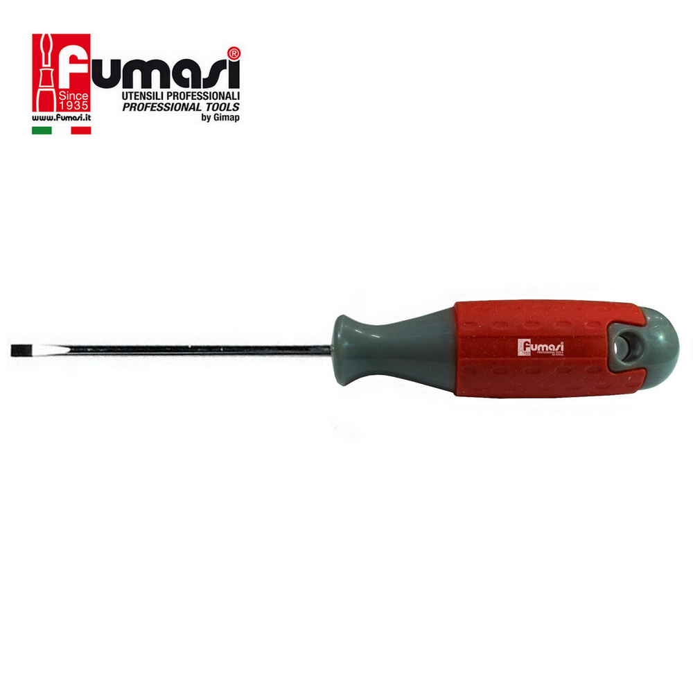 Tournevis Fumasi à embout magnétique fendu pour vis à fente 0,6 x 3 x 100 mm - longueur 156 mm