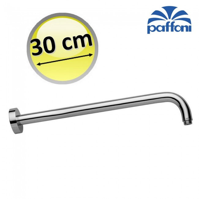 Bras de douche rond robuste PAFFONI ZSOF035CR 30 cm, modèle de luxe