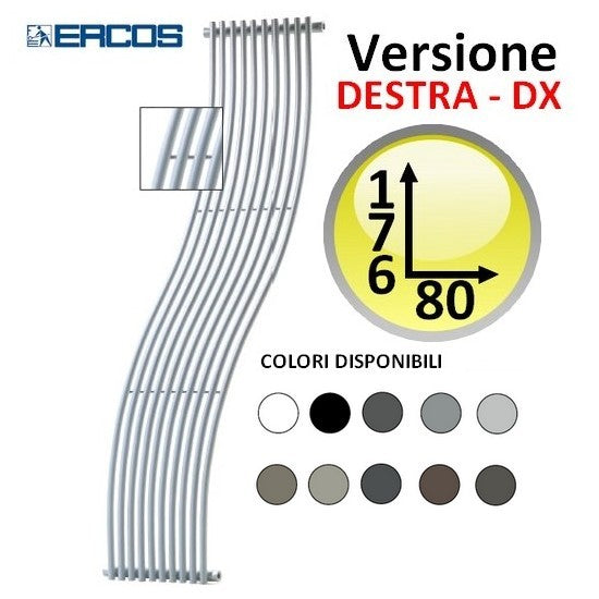 Radiateur coloré conçu par CASSIOPEA Idropolis - H180 à droite
