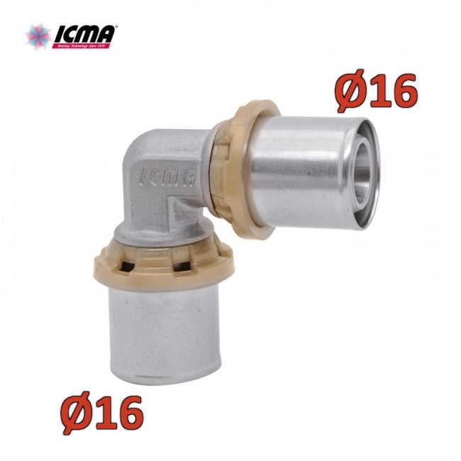 ICMA 403 - Crimp fitting elbow Ø 16x16 mm SEMPITER®