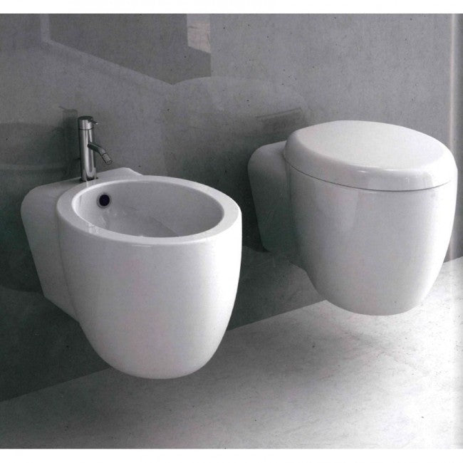 WC suspendu avec siège et bidet - Modèle MINI 9.0
