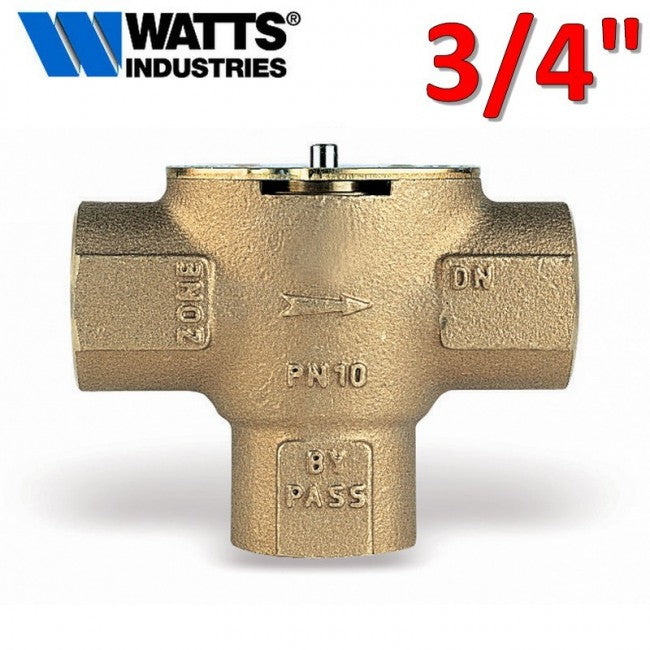 Vanne de zone en bronze 3 voies WATTS ARCA F-F-F 3/4