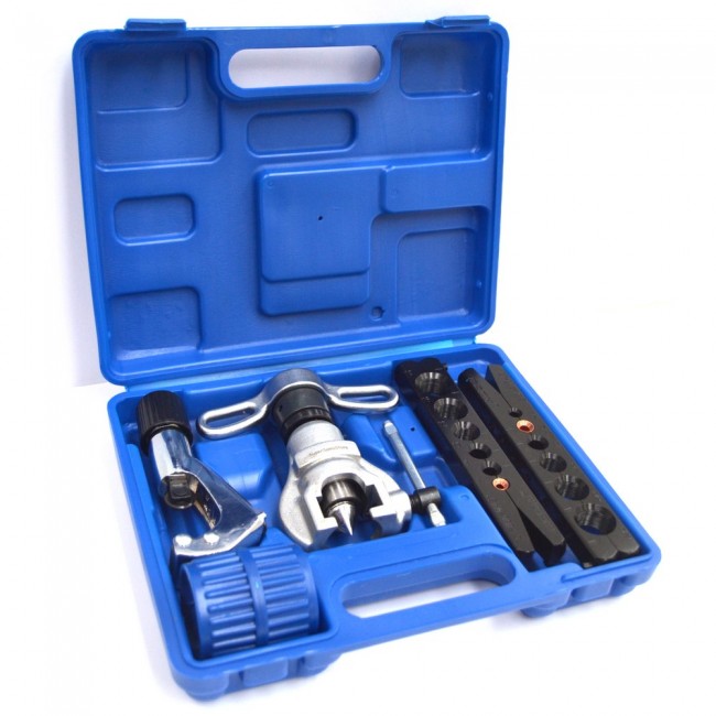 Friction sander with ratchet, clutch, 2 templates and tube cutter