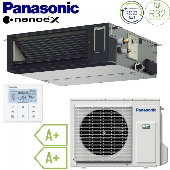 Climatiseur monobloc Panasonic 24 000 BTU 7,1 kW R32 A+ - nouvelle gamme flexible pour installation horizontale ou verticale