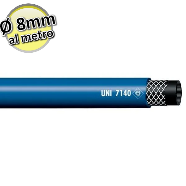 LPG Rubber Hose Ø 8 mm - UNI-CIG 7140/72 - PRICE PER METER