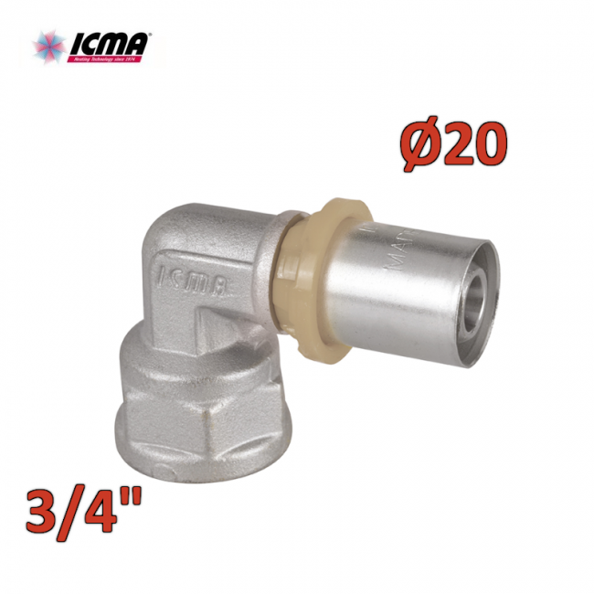 ICMA 405 - Raccord femelle coudé à sertir 3/4'' 20 SEMPITER®