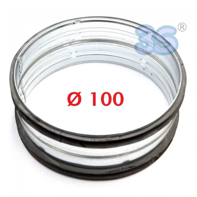 Manchon de raccordement Ø 100 mm pour conduits flexibles d'air chaud et froid