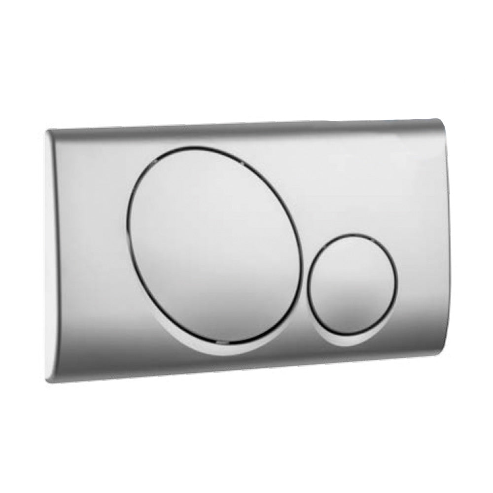 Plaque à double bouton chromée satinée pour EASYFIX et EUROPA DUO