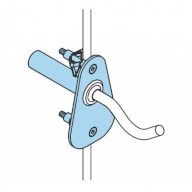 OTER - 2 pièces. Adaptateur breveté modèle STANDARD pour murs bruts et finis.