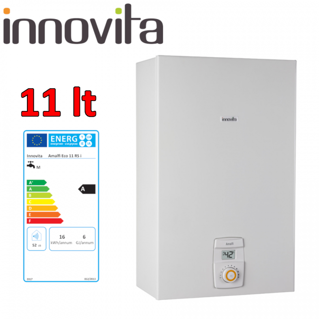 INNOVATION AMALFI ECO 11 RS i - Méthane - Chauffe-eau instantané à gaz 11 L à faibles émissions de NOx avec chambre étanche