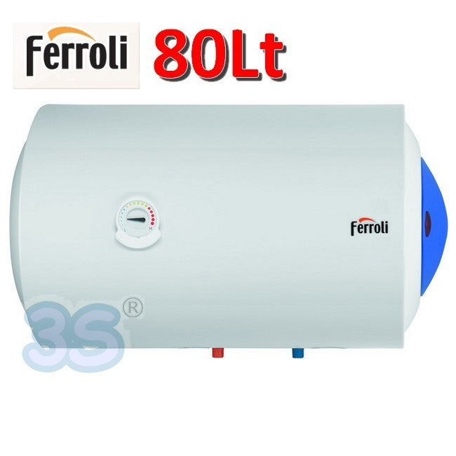 Chauffe-eau électrique horizontal 80 litres - Ferroli CALYPSO