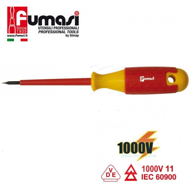 Jeu de 6 tournevis Fumasi, vis à tête Phillips® et plate, jeu de tournevis isolés 1000 V IEC 60900