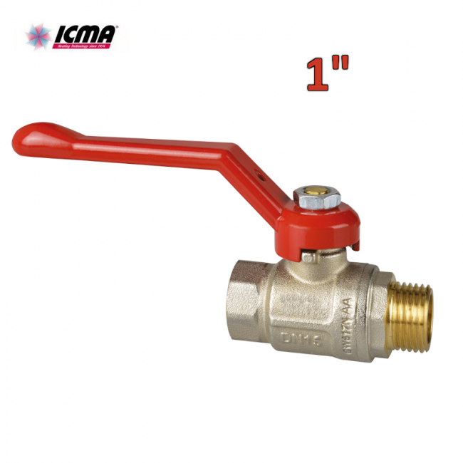 ICMA 352 - Ball valve - M/F 1'' thread - Long handle