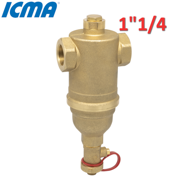 745 | Séparateur de boues 1''1/4 F-F pour chaudières équipées d'une vanne à bille