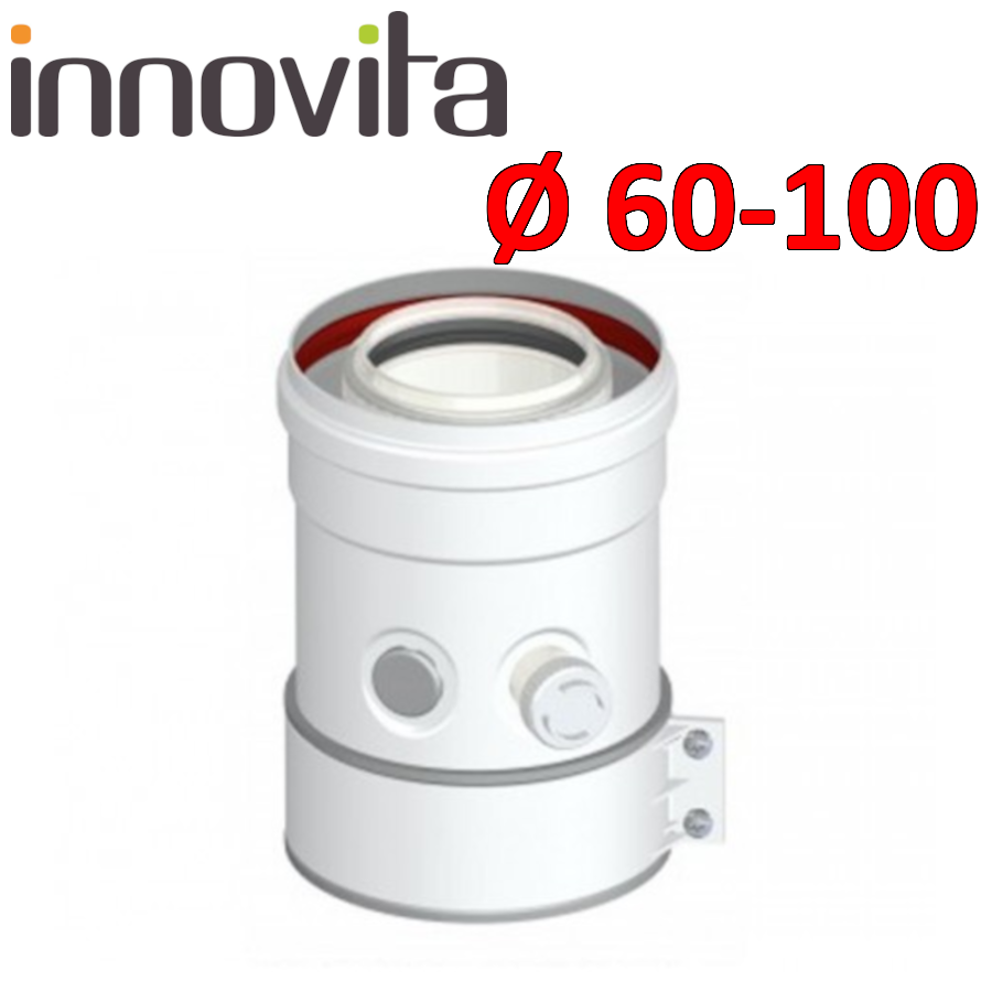 INNOVATION - Raccord de démarrage vertical coaxial ø 60/100 mm pour chauffe-eau