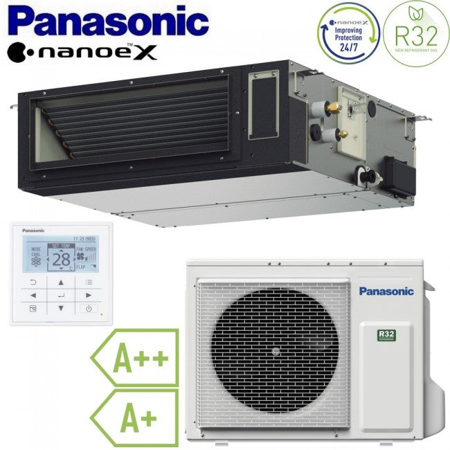 Climatiseur monobloc Panasonic 18 000 BTU 5,0 kW R32 A++ - nouvelle gaine flexible pour installation horizontale ou verticale