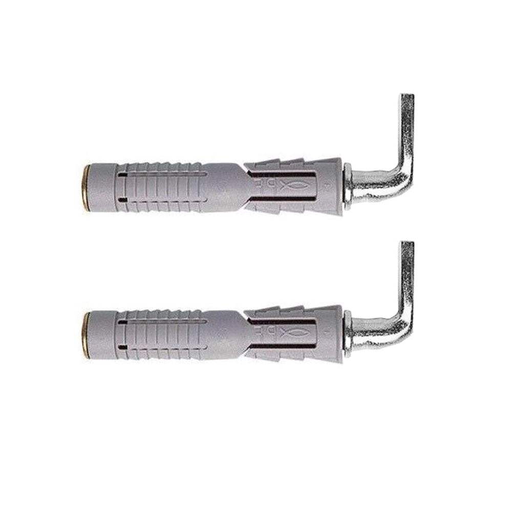 Paire de supports pour fixation de chaudière / chauffe-eau L. 95 mm, cheville Ø 10 mm