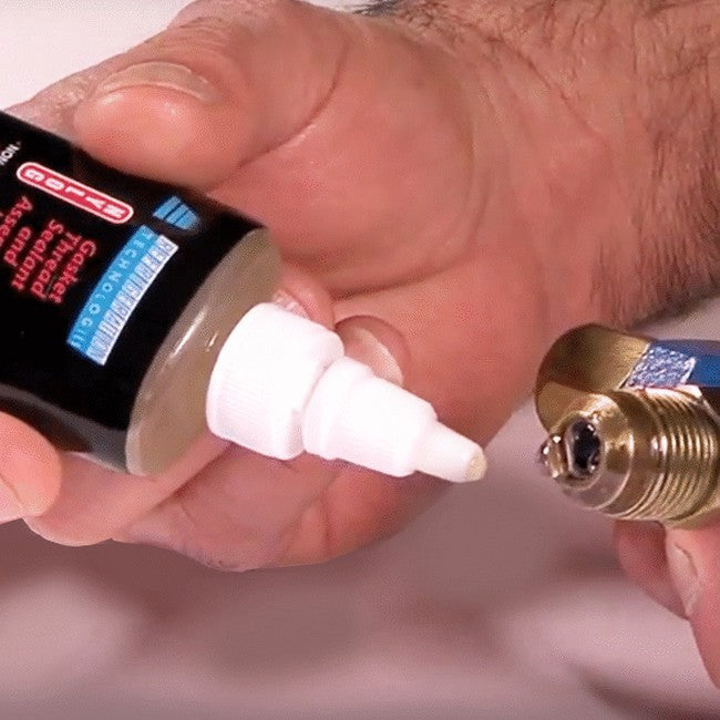 Mastic lubrifiant élastique NYLOG BLEU pour joints et raccords de gaz réfrigérant