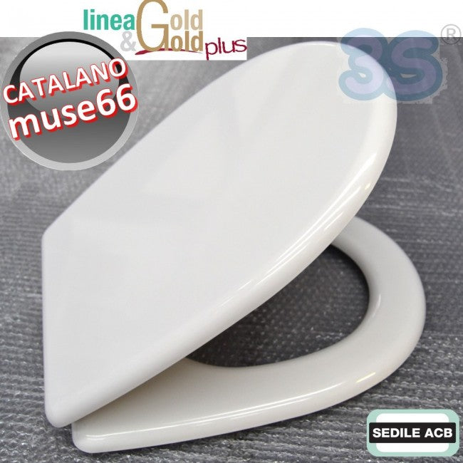 Abattant de toilettes MUSE 66 Catalano - ACB Ercos Gold line