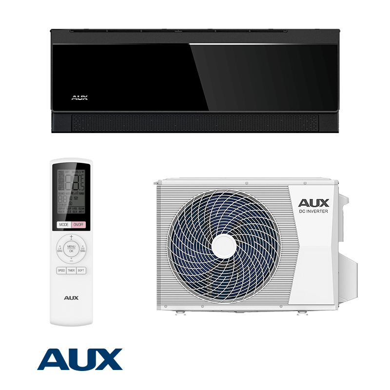 Climatiseur AUX C+++ 9000 BTU noir ASW-H09B7A4/CBR3DI-C3