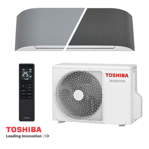 Climatiseur Inverter Toshiba Haori gris clair/gris fonce