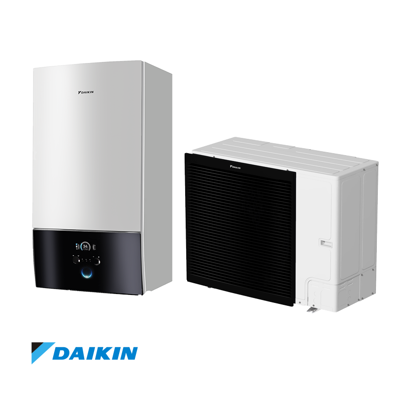 Pompe à chaleur air-eau basse température Daikin Altherma EBBX16D9W + ERLA16DW1 — 16 kW