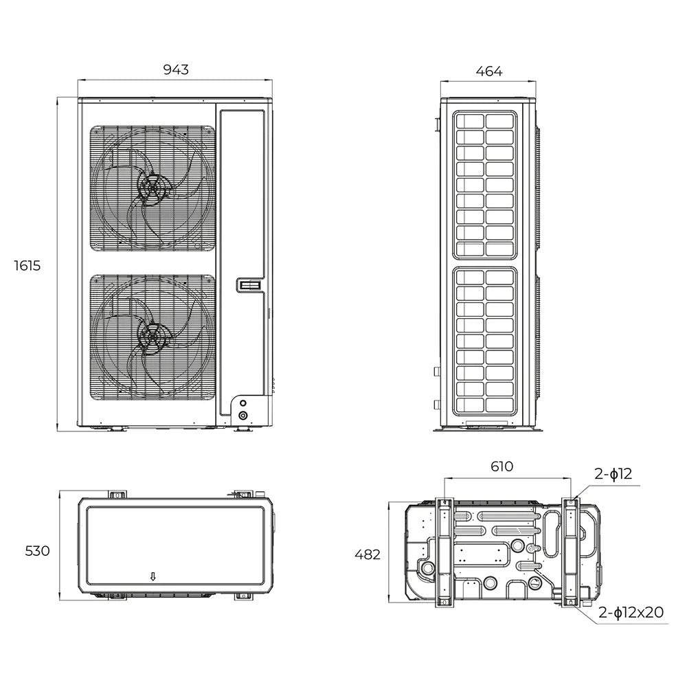 Gree Versati V R290 16 kW 220V vue