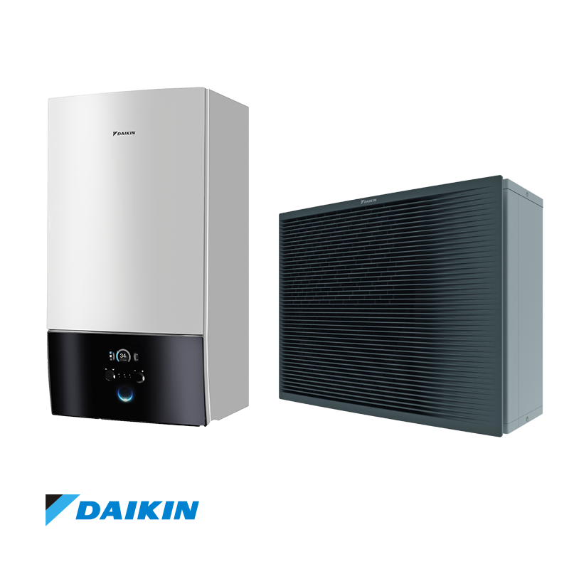 Pompe à chaleur air-eau moyenne température Daikin Altherma ETBX12E9W / EPRA12EW1 — 12 kW