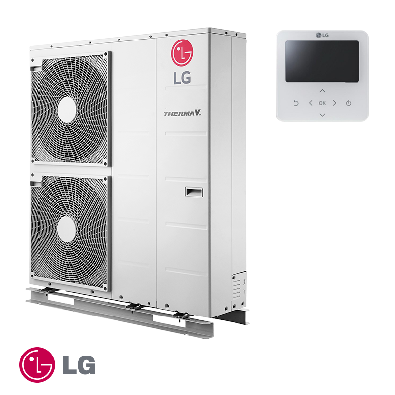 Pompe à chaleur air-eau LG Therma V Monobloc HM143MR.U34 triphasé — 14 kW
